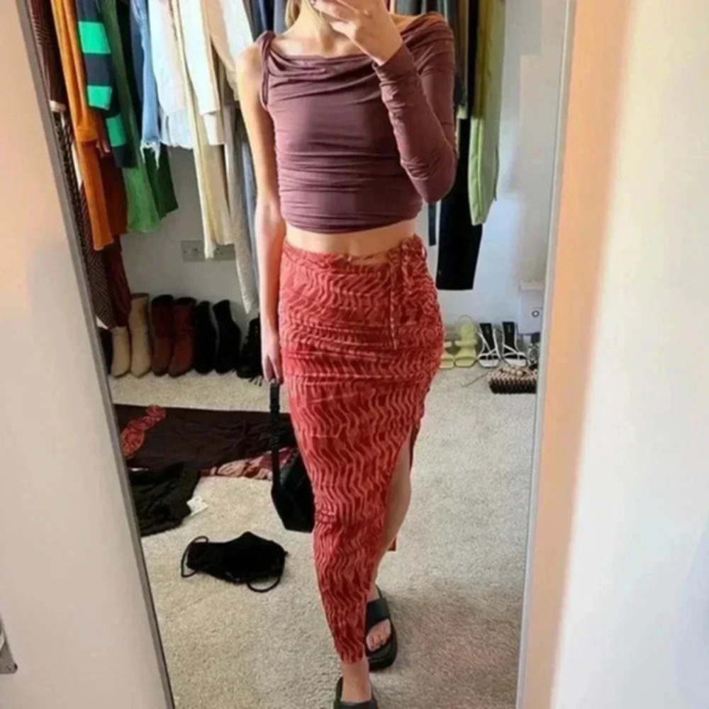 High Slit Maxi Skirt